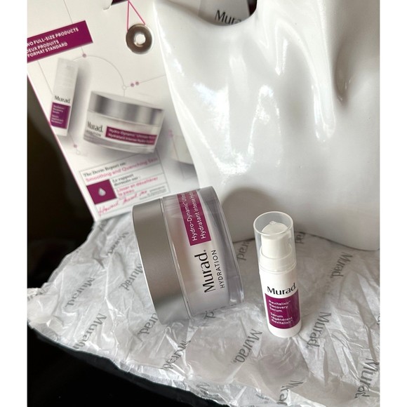 NEW MURAD Hydro-Dynamic Ultimate Moisture Cream & Revitalixir Recovery Serum Set - Picture 8 of 12